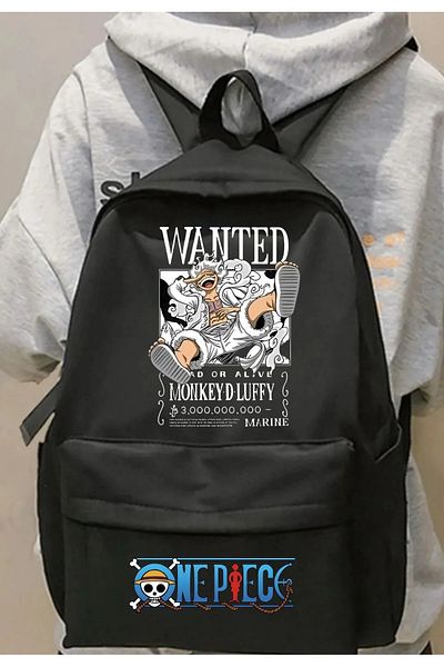 1blood Раница с щампа за аниме One Piece Wanted