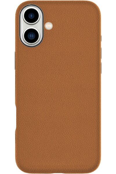 eSTUFF Husă magnetică INFINITE VENICE din piele maro pentru iPhone 16.