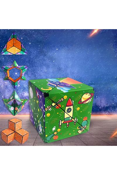 D&K WONDER Cubul Rubik, Cub Magic 72 Forme, Creative, Rachetă