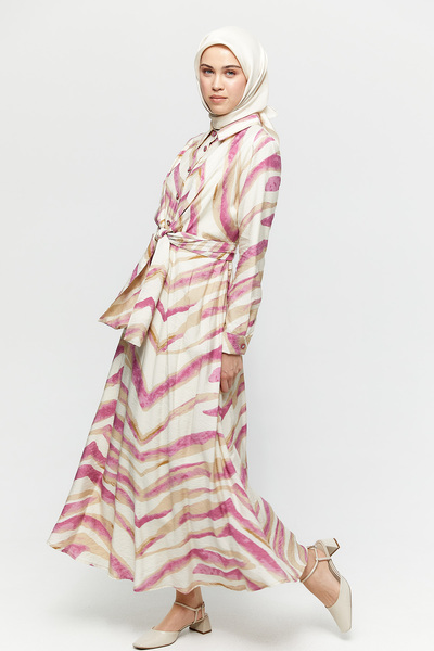 Setrms Kuşaklı Gömlek Elbise