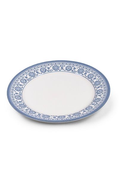 Claytan Plethora 10.5 inch Porcelain Dinner Plate (Grey & White, Set Of 1)