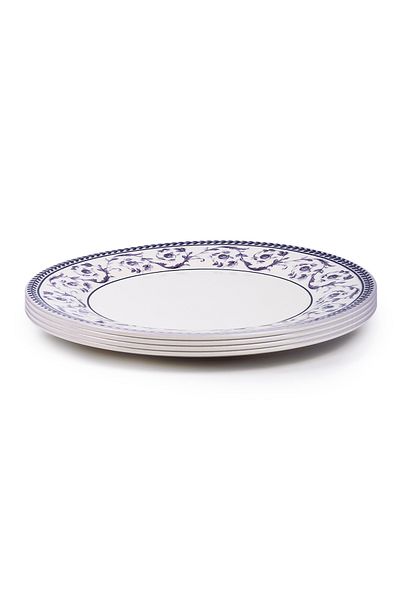 Claytan Callista Purple 8.2 inch Ceramic Salad Plate (Set Of 4)