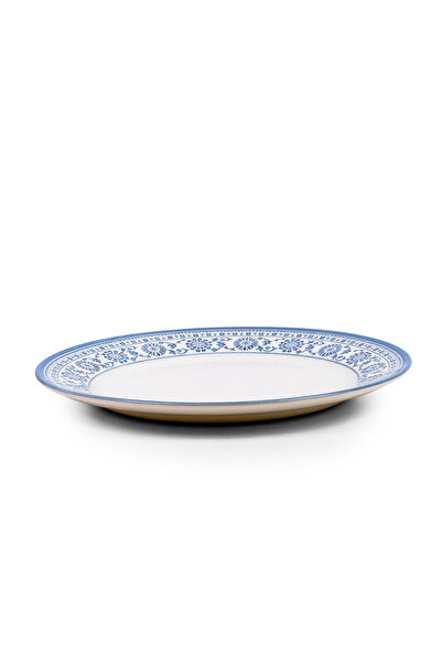 Claytan Plethora 10.5 inch Porcelain Dinner Plate (Grey & White, Set Of 1)