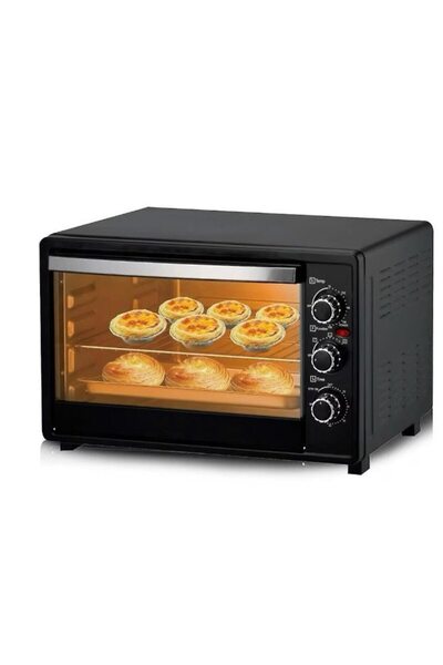 Rovitech Cuptor electric XXL 48L, 1500W, 3 funcții de gătit, grătar din oțel inoxidabil