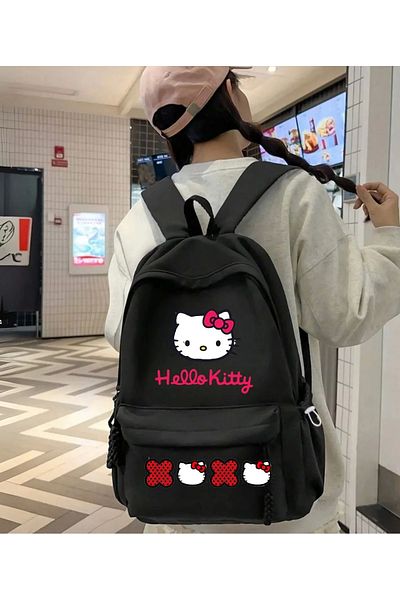 1blood Ученичка раница с щампа Hello Kitty