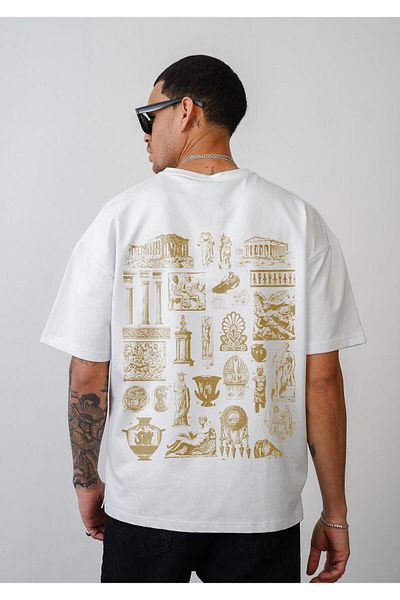 king brich Μυθολογία Μπλουζάκι με στάμπα Unisex Oversize