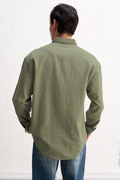 GIESTO ΠΟΥΚΑΜΙΣΟ OVERSIZED DRAPE ΕΛΑΦΡΥ ΛΙΝΟ