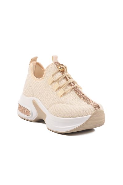 AYK'S Beige Mesh Women's Casual Shoes 702322 Z