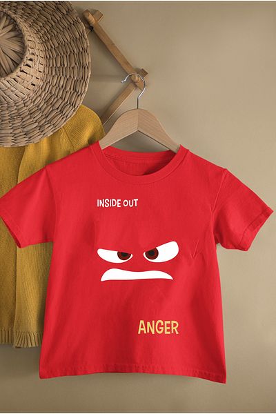MAGORS Reverse Face Anger Printed Black and White Color Basic Crew Neck T-Shirt