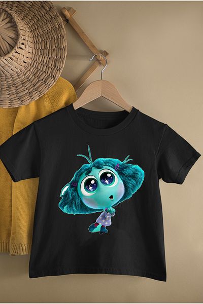 MAGORS Tricou de bază cu decolteu cu imprimeu Reverse Face Envy în alb-negru