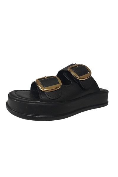 CEYLANLAR Double Buckle Women's Stylish Slippers