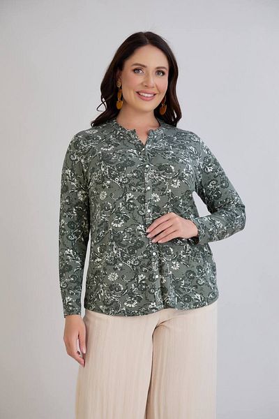 wearon tekstil Women Viscos Fabric Mother Large Size Shirt Combed