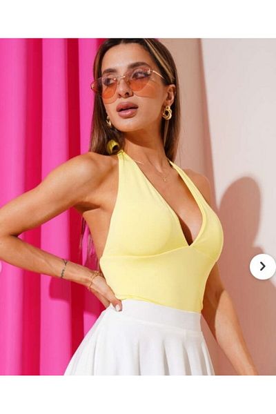 İntive Lingerie Crop top/bustieră cu decolteu în V cu decolteu în V