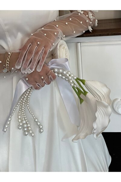 MODA Gelin Çiçeği Gala Sarkıt Buket Incili