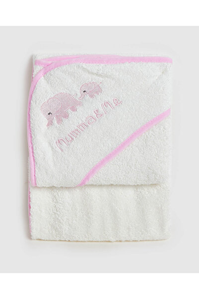 R&B Ecru TOWEL 0-6M