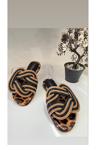 İLADİESHOES Taşlı Düz Kadın Terliği
