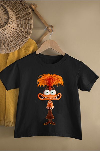 MAGORS Tricou de bază cu decolteu cu imprimeu alb-negru cu față inversată