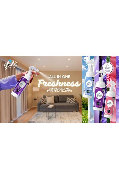 Glade Glade Clean Linen Multi-Spray Air & Fabric Odor Eliminator, 460ml