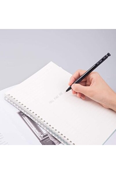 Deli Retractable Smooth Ballpoint Pen 12-Pieces, 0.7 mm Size, Black