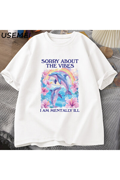 Tarzsokak Съжалявам Вибрираща унисекс тениска Смешна странна тениска Забавна ...