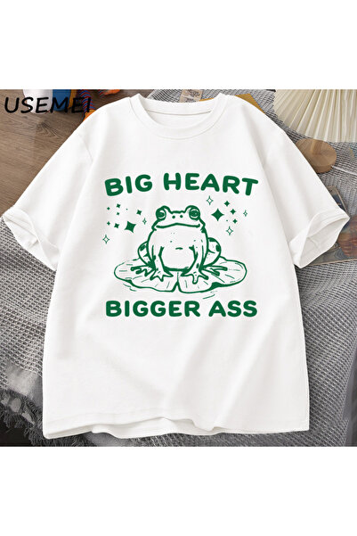 Tarzsokak تي شيرت كبير على شكل قلب كبير على شكل حمار للجنسين تي شيرت كلاسيكي ...