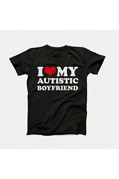 Tarzsokak I Love My Autistic Girlfriend Boyfriend Tricou pentru cupluri asort...