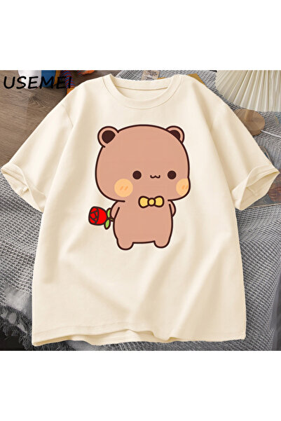 Tarzsokak Ursul DuDu uimitorul Panda BuBu cu un tricou cu flori amuzant drăgu...