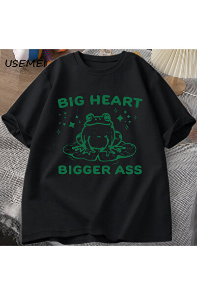 Tarzsokak تي شيرت كبير على شكل قلب كبير على شكل حمار للجنسين تي شيرت كلاسيكي ...