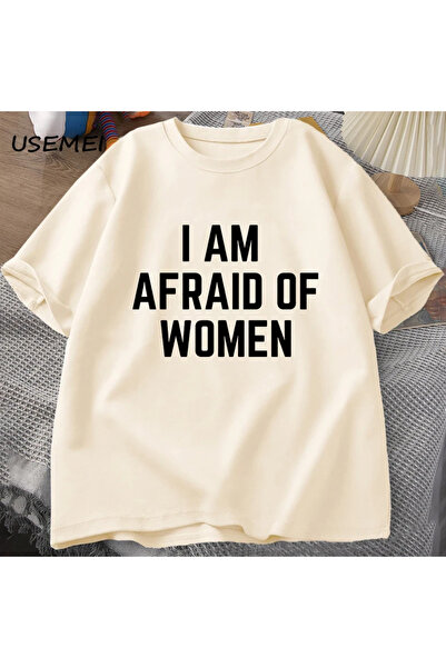 Tarzsokak Tricou pentru bărbați I'm Afraid Women Funny Man Tricouri din bumba...