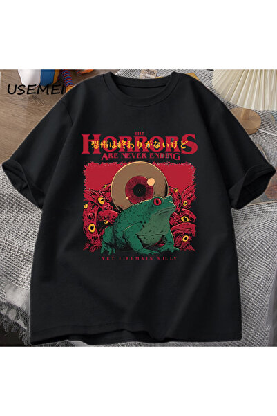 Tarzsokak Tricou cu broasca „Fearings Never End” Tricou cu broasca prostă de ...