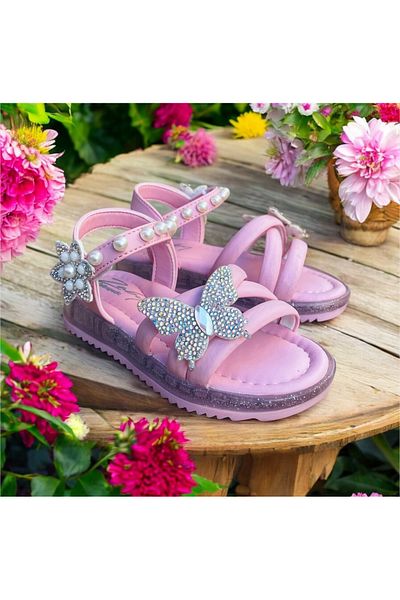 Hızlı Al Girl's Sandals. Girl's Sandals with Pulls Suitable for Daily Use. Pull Model