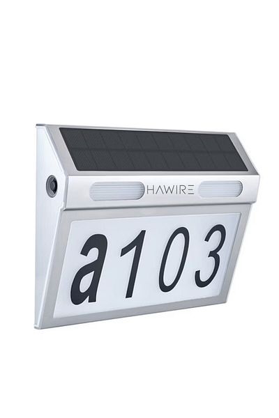 OEM Număr de casă din oțel inoxidabil cu panou solar DS-HNL