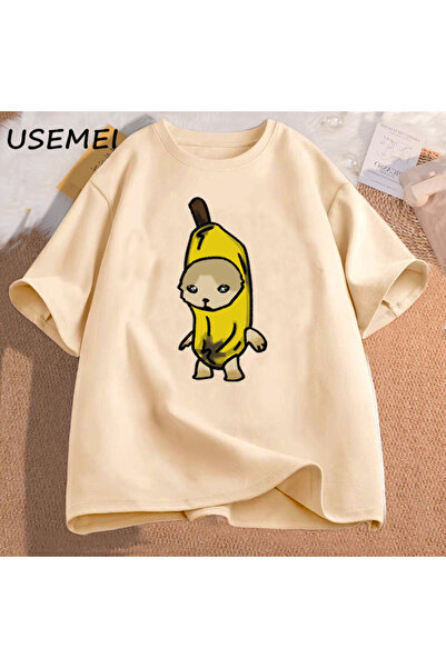 Tarzsokak Plačuća banana mačka meme T-shirt muškarac smešna tužna maca mačka ...