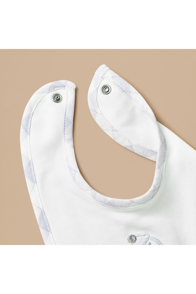 giggles Penguin Applique Bib with Snap Button Fastening