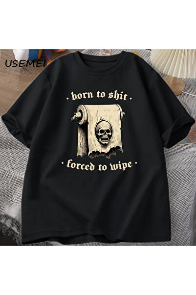 Tarzsokak Tricou Born To Be Bad Tricou pentru bărbați cu craniu grafic amuzan...
