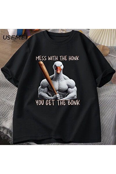 Tarzsokak Tricou Bonk Funny Duck Goose - A se amuza cu peștele Goose Bumps I ...