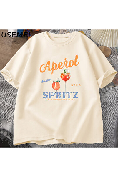Tarzsokak Tricou Aperol Spritz Tricou cu grafică Aperol în stil italian Trico...