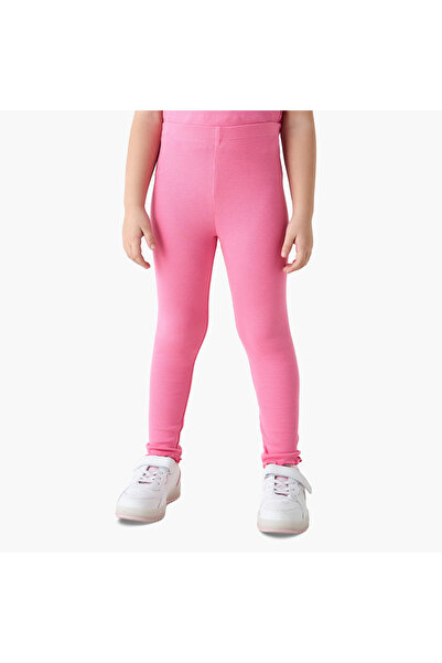 Juniors Ribbed Leggings with Elasticated Waistband