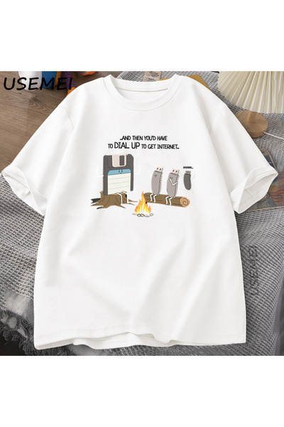 Tarzsokak Tricou amuzant Vintage Retro Tech Internet pentru bărbați și femei,...