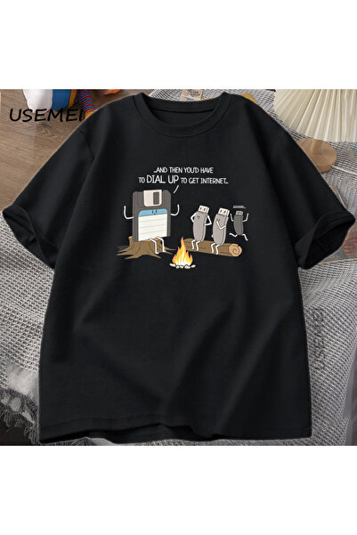 Tarzsokak Tricou amuzant Vintage Retro Tech Internet pentru bărbați și femei,...