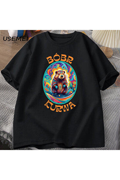 Tarzsokak تي شيرت Bóbr Kurwa Gladiator للرجال والنساء تي شيرت برسومات فوز روم...