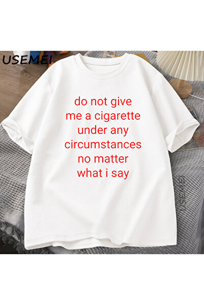 Tarzsokak Ne daj mi cigarete majica kratkih rukava muška Y2K grafička majica ...