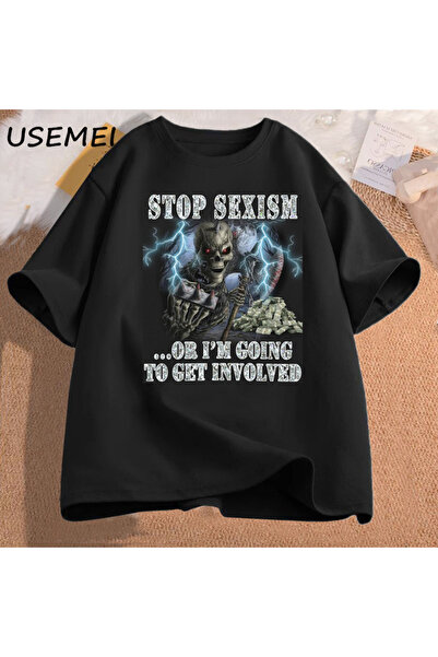 Tarzsokak Tricou amuzant cu schelet, tricouri din bumbac, haine casual pentru...