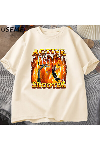 Tarzsokak Μπλουζάκι με γραφικά Active Shooter Αστείο μπλουζάκι Meme Βαμβακερό...