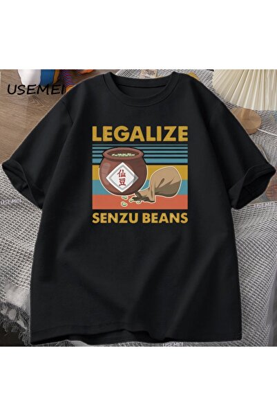 Tarzsokak Senzu Bean T-shirt pentru bărbați și femei din bumbac, supradimensi...