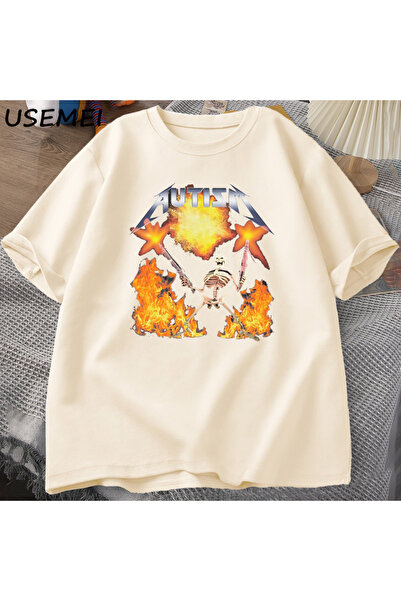 Tarzsokak Tricou Meme din bumbac confortabil cu mânecă scurtă, cu imprimeu Te...