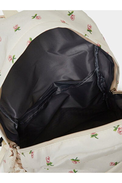 Styli Floral Print Backpack with Side Pocket