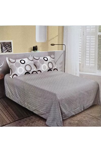 Kotonia Home Thick and Fine Bed Linen, Set of 6, Xxl - Geometric Pattern, Yoyo, 46