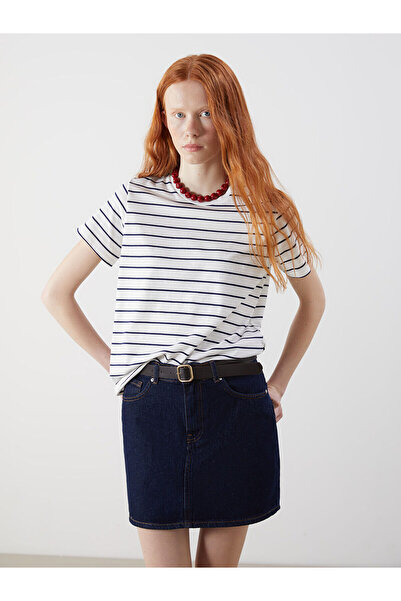 LC Waikiki Tricou cu dungi pentru femei Artı New Season