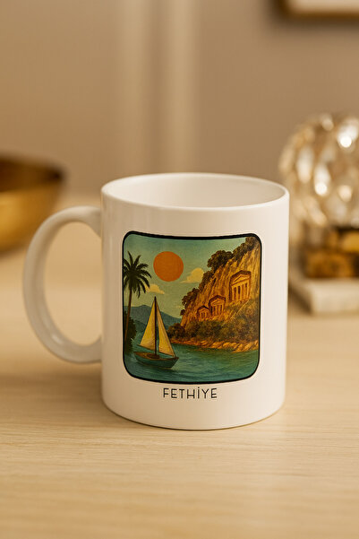 çokaş City Print Gift Tea & Coffee Porcelain Mug Cup